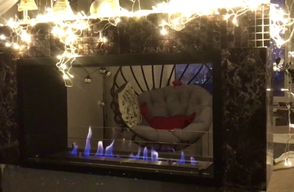 Сквозной Биокамин Firezo Finestra 800