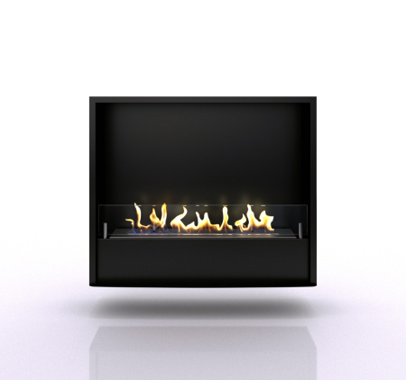 Биокамин в портале Firezo Bern Сланец крупный бежевый Алебастр темная патина